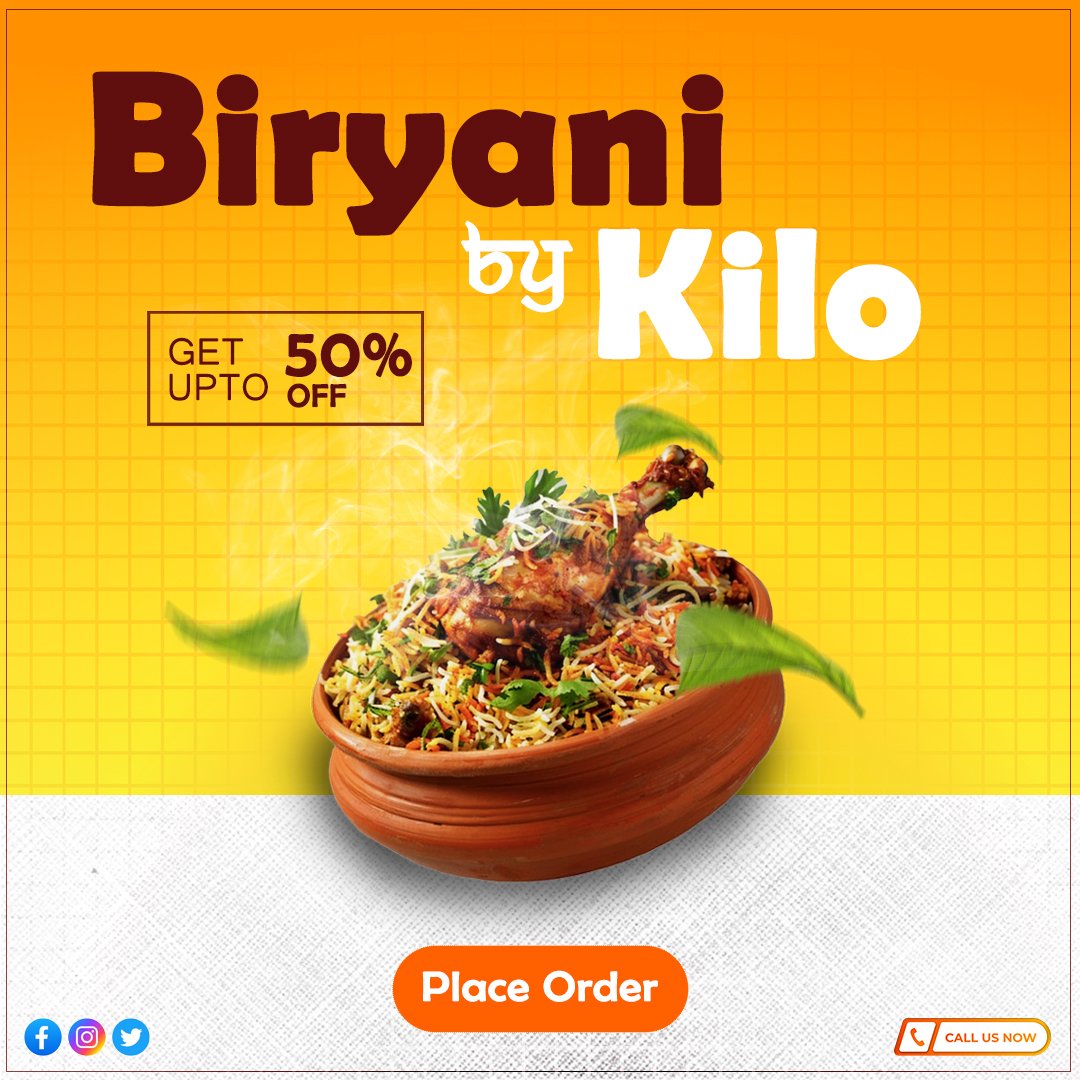 Biryani campaign creative